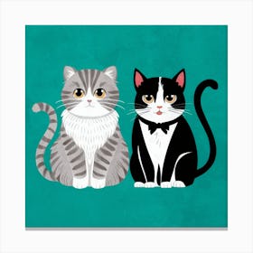 Two Cats Canvas Print