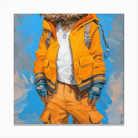 Guardian Raccoon Canvas Print