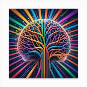 Colorful Brain 23 Canvas Print