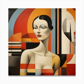 Bauhaus Brazilian Woman 01 Canvas Print