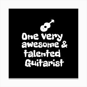 Talented Guitarist Canvas Print