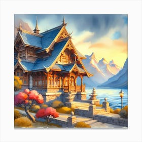 Chinese House Canvas Print