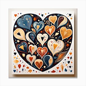 Heart Painting Canvas Print