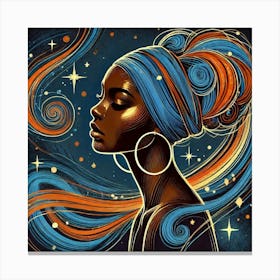 Viorithra Celestial Portrait Canvas Print