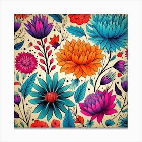 Floral Pattern 6 Canvas Print