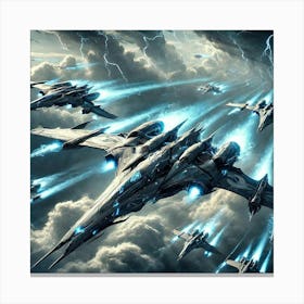 Skyblade Frigates Canvas Print