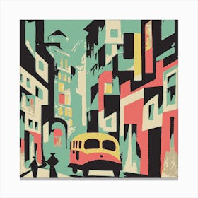 Abstract City Street 6 Canvas Print
