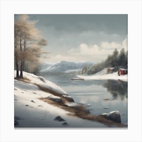 Swedish Winter Canvas Print