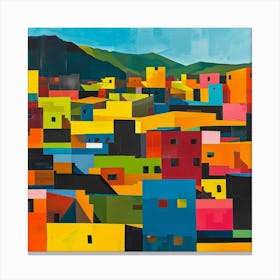 Abstract Travel Collection Cusco Peru 1 Canvas Print