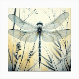 Dragonfly on a flower 3 Canvas Print