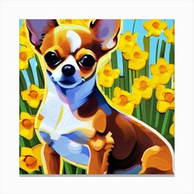 Chihuahua Painting Canvas Print