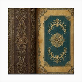 vintage Old Book Cover Canvas Print