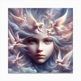 Angels In The Sky Canvas Print