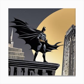 Batman In The City Canvas Print