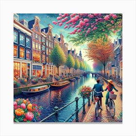 Amsterdam Canal 1 Canvas Print