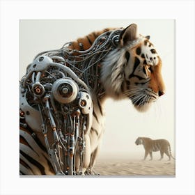 Robot Tiger 2 Canvas Print