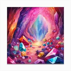 Colorful Cave Canvas Print