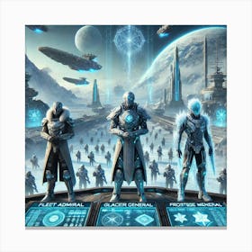 Uranian Frost Commanders Canvas Print