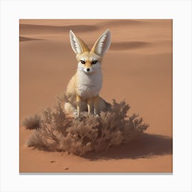 Dreamshaper V7 Amidst This Arid Beauty A Creature Of Pure Ench 1 Canvas Print