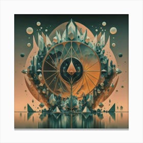 Visually captivating simple geometric artwork, 11 Canvas Print