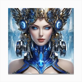 Futuristic Woman 3 Canvas Print