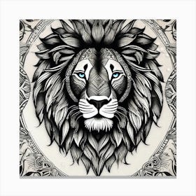 Lion Head 33 Canvas Print