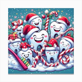 Christmas Teeth Canvas Print