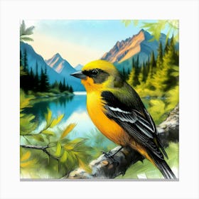 Wild Sing Bird Artwork 96 Canvas Print