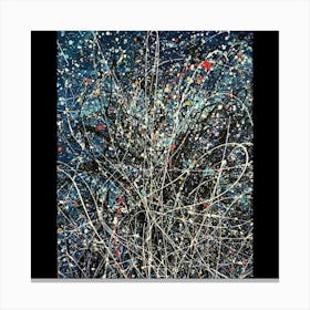 Abstract Splatter Painting Canvas Print
