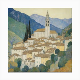 Kirche In Cassone Gustav Klimt Art Print 0 Canvas Print