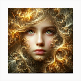 Fractal Girl 2 Canvas Print