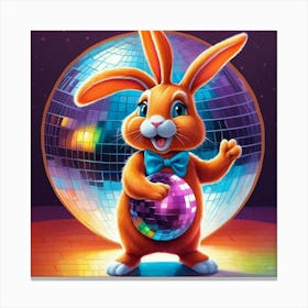 Disco Bunny 5 Canvas Print