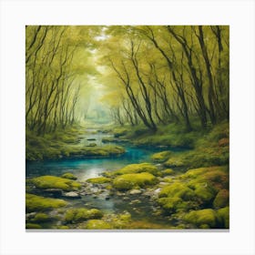 Mossy Forest Canvas Print