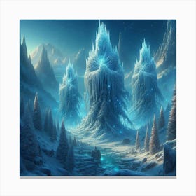 Ice Towers Canvas Print