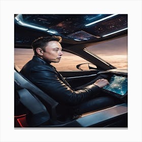 Tesla Model S Canvas Print