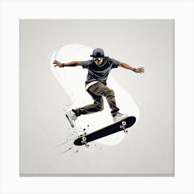 Skateboarder Canvas Print