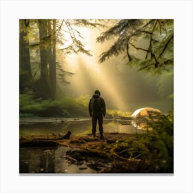 Wildperest 45216 In The Serene Embrace Of A Forest Where The Ea 25fc773e 4d02 4192 B3ab 343de279a371 Canvas Print