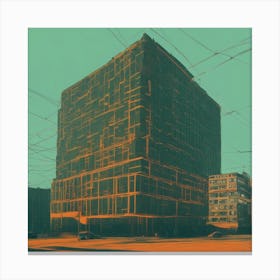 Building In The City Canvas Print