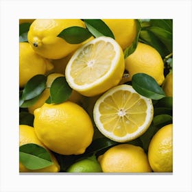 Lemons And Limes Canvas Print