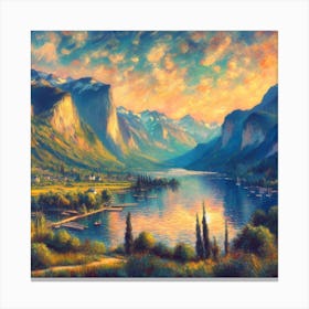 Sunset In The Valley Canvas Print