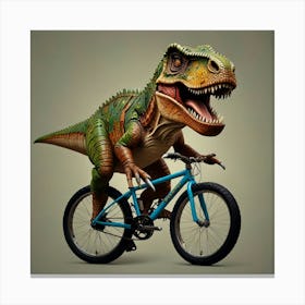 Leonardo Lightning Trex Bike Art 0 Canvas Print