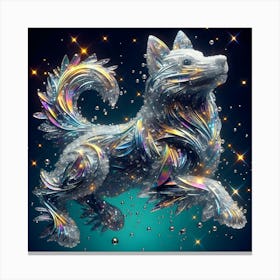 Crystal Dog Canvas Print