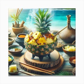 Hawaiian Pineapple Canvas Print