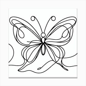 Butterfly Picasso style 7 Canvas Print