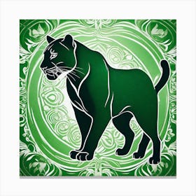 Panther Zodiac Sign Canvas Print