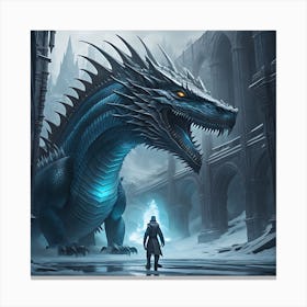 Frozen Fire Canvas Print