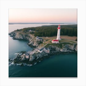 Lighthouse Stock Videos & Royalty-Free Footage 3 Canvas Print