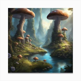 Mushroom Forest Canvas Print