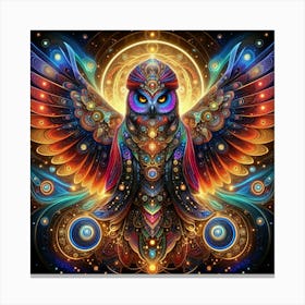 Psychedelic Owl 1 Canvas Print