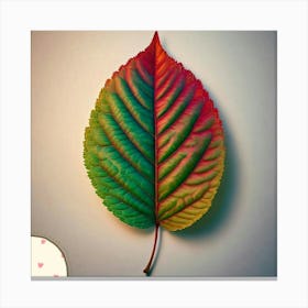Cherry leaf Canvas Print